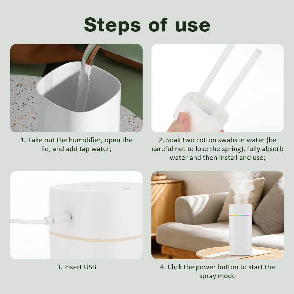 AuraFog™ | Dual-Spray Aromatherapy Humidifier