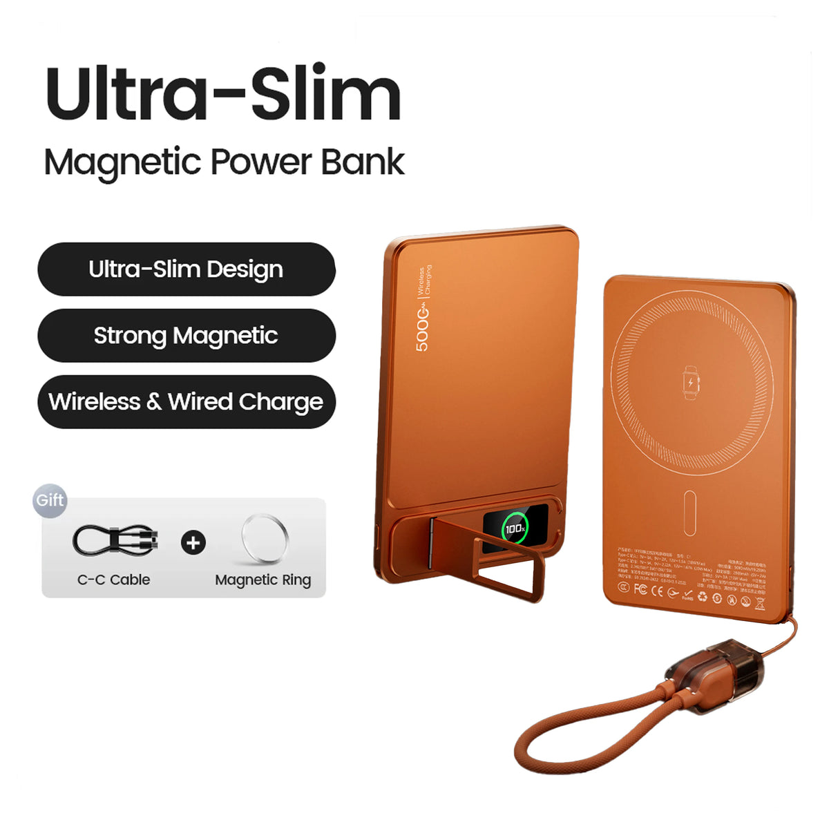 MagCharge™ | 10000mAh Wireless Power Bank