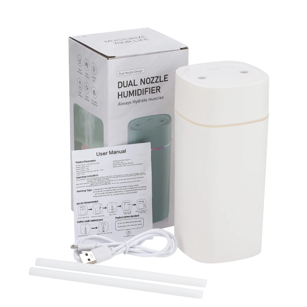 AuraFog™ | Dual-Spray Aromatherapy Humidifier