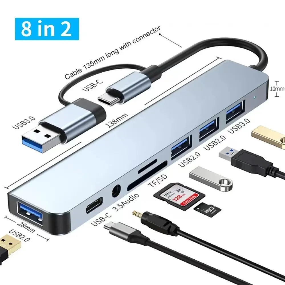 HubPro™ | 8-in-2 USB-C Docking Station