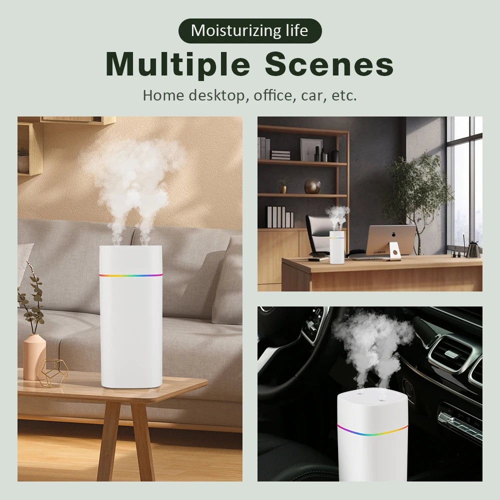 AuraFog™ | Dual-Spray Aromatherapy Humidifier