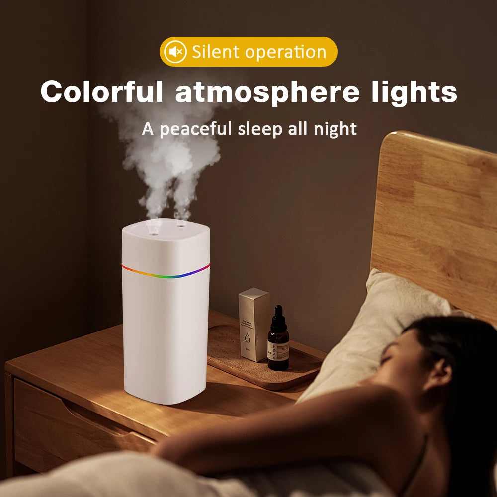 AuraFog™ | Dual-Spray Aromatherapy Humidifier