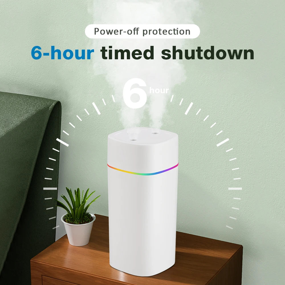 AuraFog™ | Dual-Spray Aromatherapy Humidifier