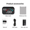 New M22 Car HUD Speedometer Monitor On Board Computer Windshield Projector GPS+Beidou Head Up Display Digital GPS Speedometer